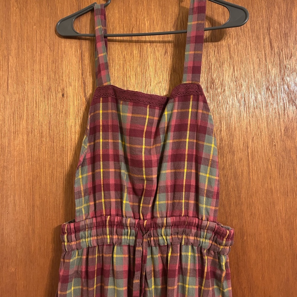 NWT Plaid Fall Overalls - Picture 4 of 6